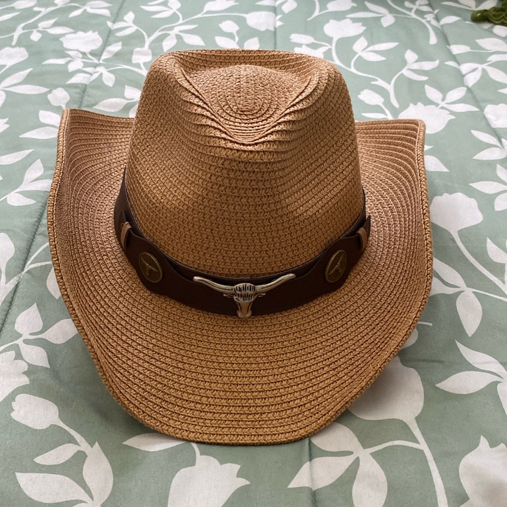 Brown Cow Girl Hat